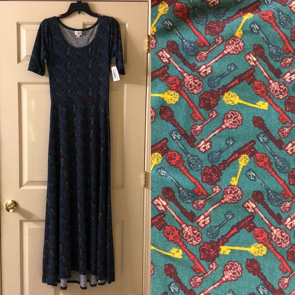🌿50% off! LuLaRoe Ana Dress Turquoise Size S